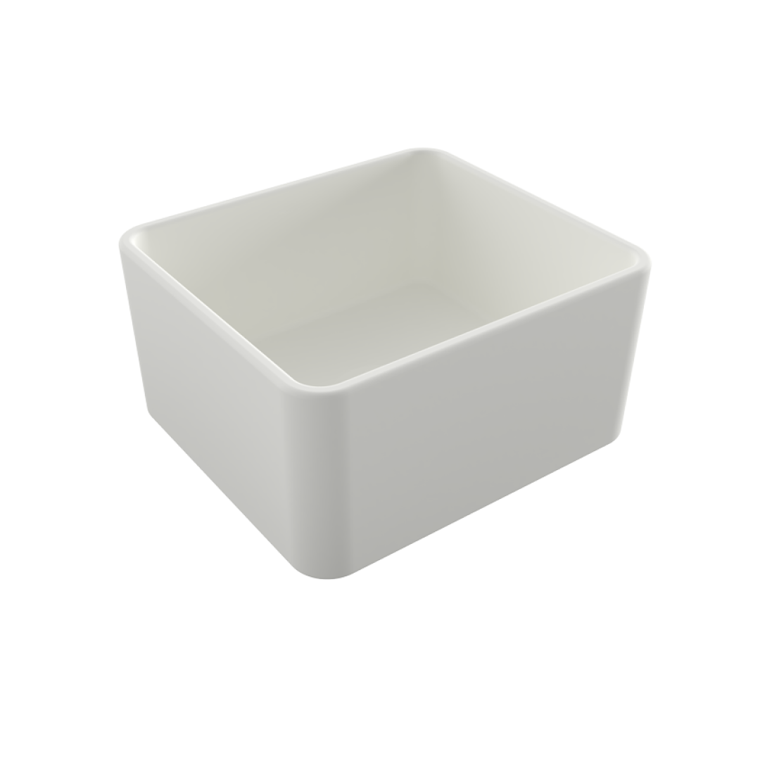 Turner Hastings Novi 50 x 46 Fireclay Butler Sink Includes Overflow - Matte White NO503FS-MW-OF