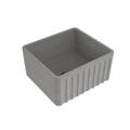 Turner Hastings Novi 50 x 46 Fireclay Butler Sink Includes Overflow - Concrete Look NO504FS-CL-OF
