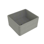 Turner Hastings Novi 50 x 46 Fireclay Butler Sink Includes Overflow - Concrete Look NO504FS-CL-OF