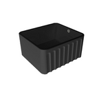 Turner Hastings Novi 50 x 46 Fireclay Butler Sink Includes Overflow - Matte Black NO50FS-MB-OF