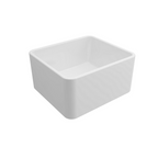 Turner Hastings Novi 50 x 46 Fireclay Butler Sink Includes Overflow - Gloss White NO50FS-OF