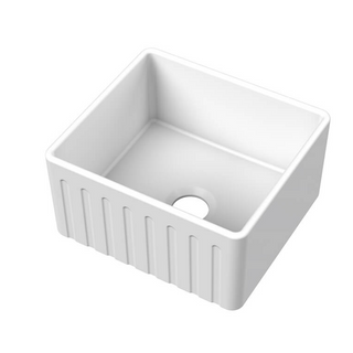 Turner Hastings Novi 51 x 46 Fireclay Butler Sink - Matte White NO513FS-MW