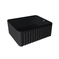 Turner Hastings Novi 60 x 46 Fireclay Butler Sink Includes Overflow - Matte Black NO60FS-MB-OF