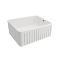Turner Hastings Novi 60 x 46 Fireclay Butler Sink Includes Overflow - Gloss White NO60FS-OF