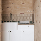 Turner Hastings Novi 60 x 46 Fireclay Butler Sink Includes Overflow - Gloss White NO60FS-OF
