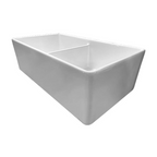Turner Hastings Novi 84 Fine Fireclay Farmhouse Butler Sink - Gloss White - NO84FS