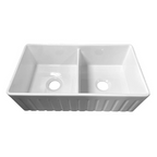 Turner Hastings Novi 84 Fine Fireclay Farmhouse Butler Sink - Gloss White - NO84FS