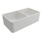 Turner Hastings Novi 85 x 46 Fireclay Butler Sink with Overflow - Gloss White NO85FS-OF