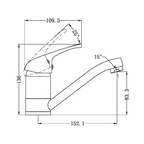 Nero Classic Swivel Basin Mixer - LF Chrome - NR110007150CH