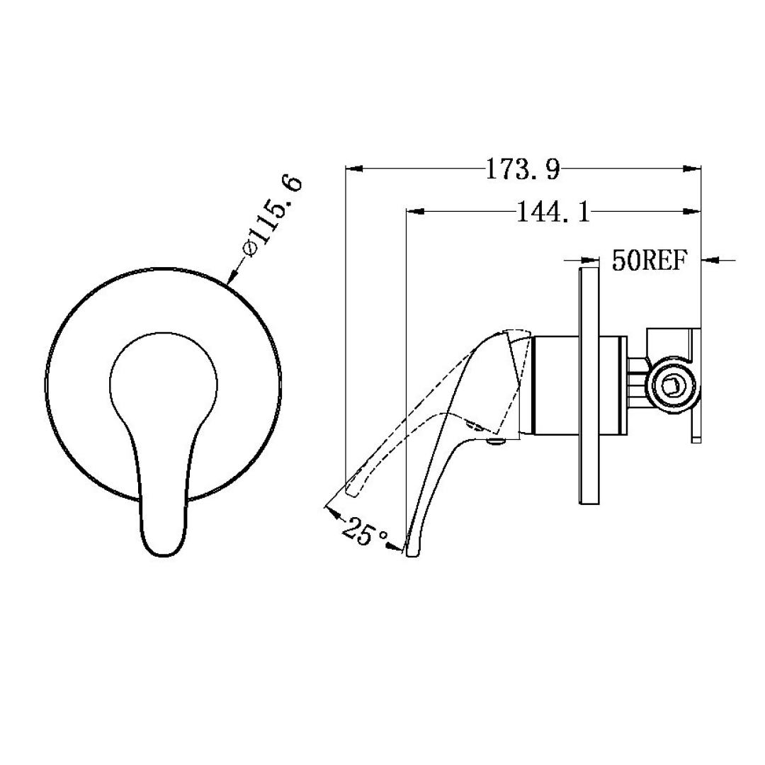 Nero Classic Shower Mixer - LF Chrome - NR110009CH
