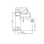 Nero Zen SS316L Basin Mixer - LF Brushed Gold - NR162201BG