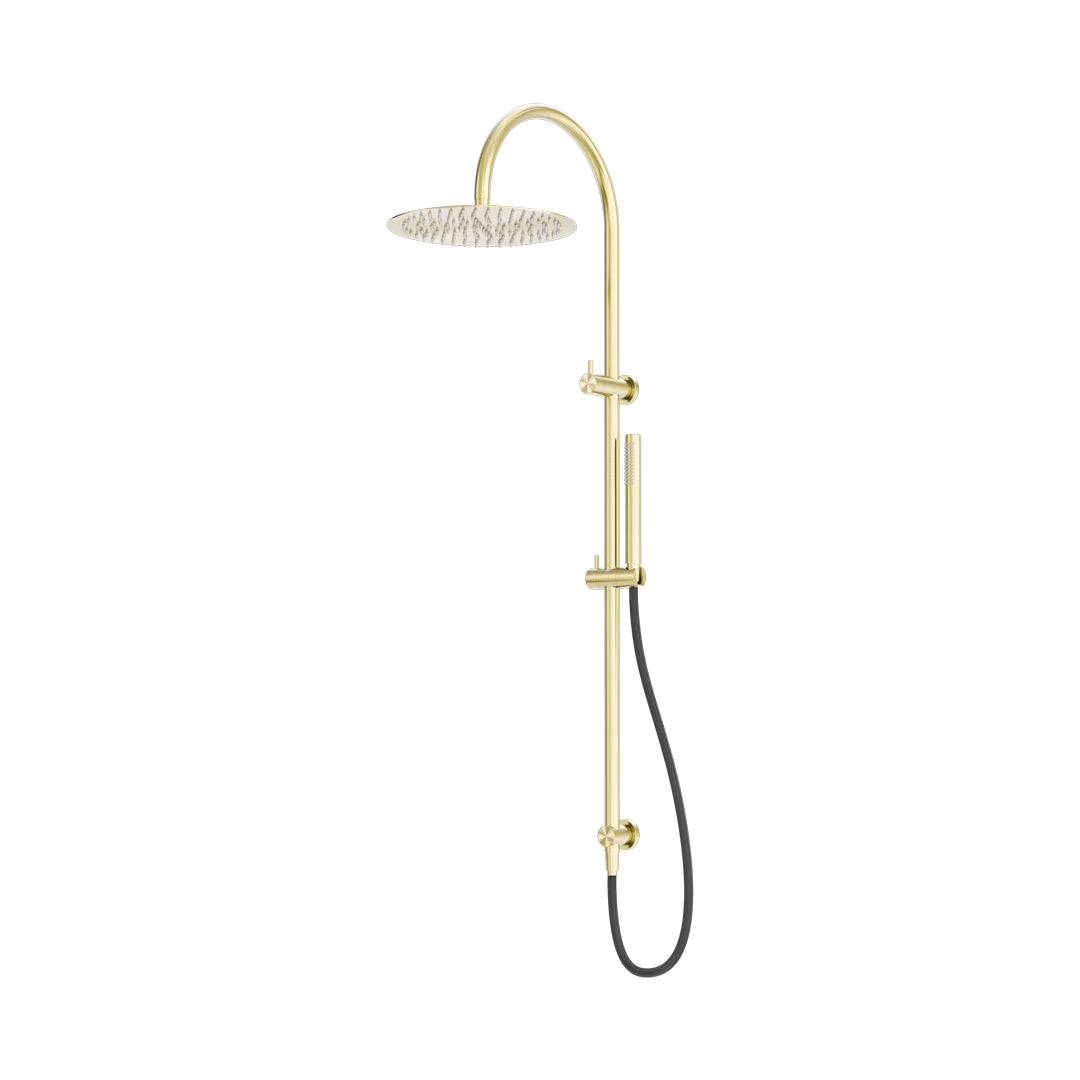 Nero Zen SS316L Twin Shower w/Outdoor Hose - Brushed Gold - NR162205c01BG