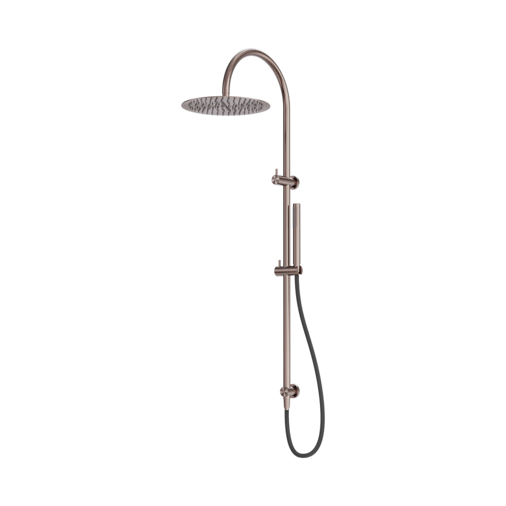 Nero Zen SS316L Twin Shower w/Outdoor Hose - Brushed Bronze - NR162205c01BZ