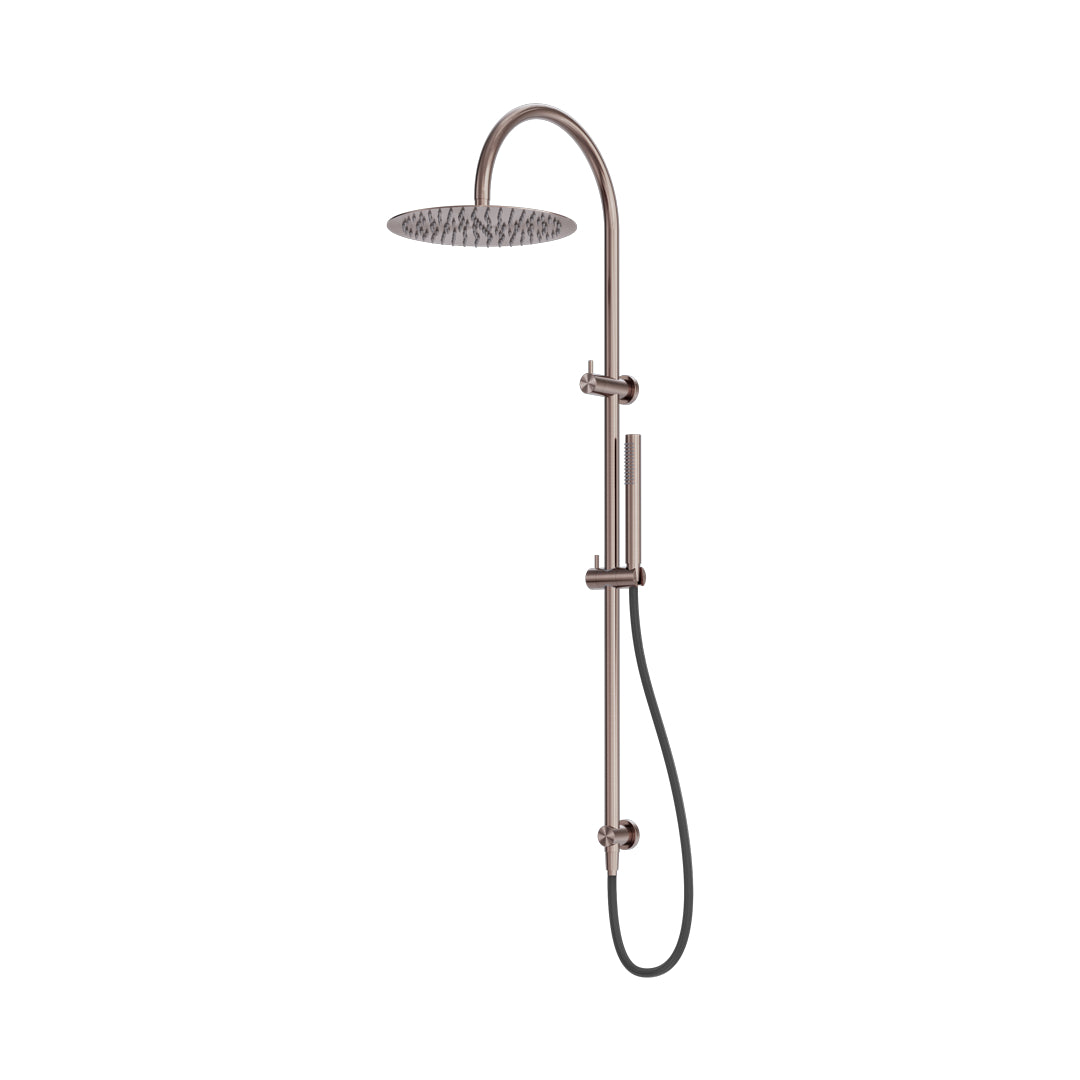 Nero Zen SS316L Twin Shower w/Outdoor Hose - Brushed Bronze - NR162205c01BZ