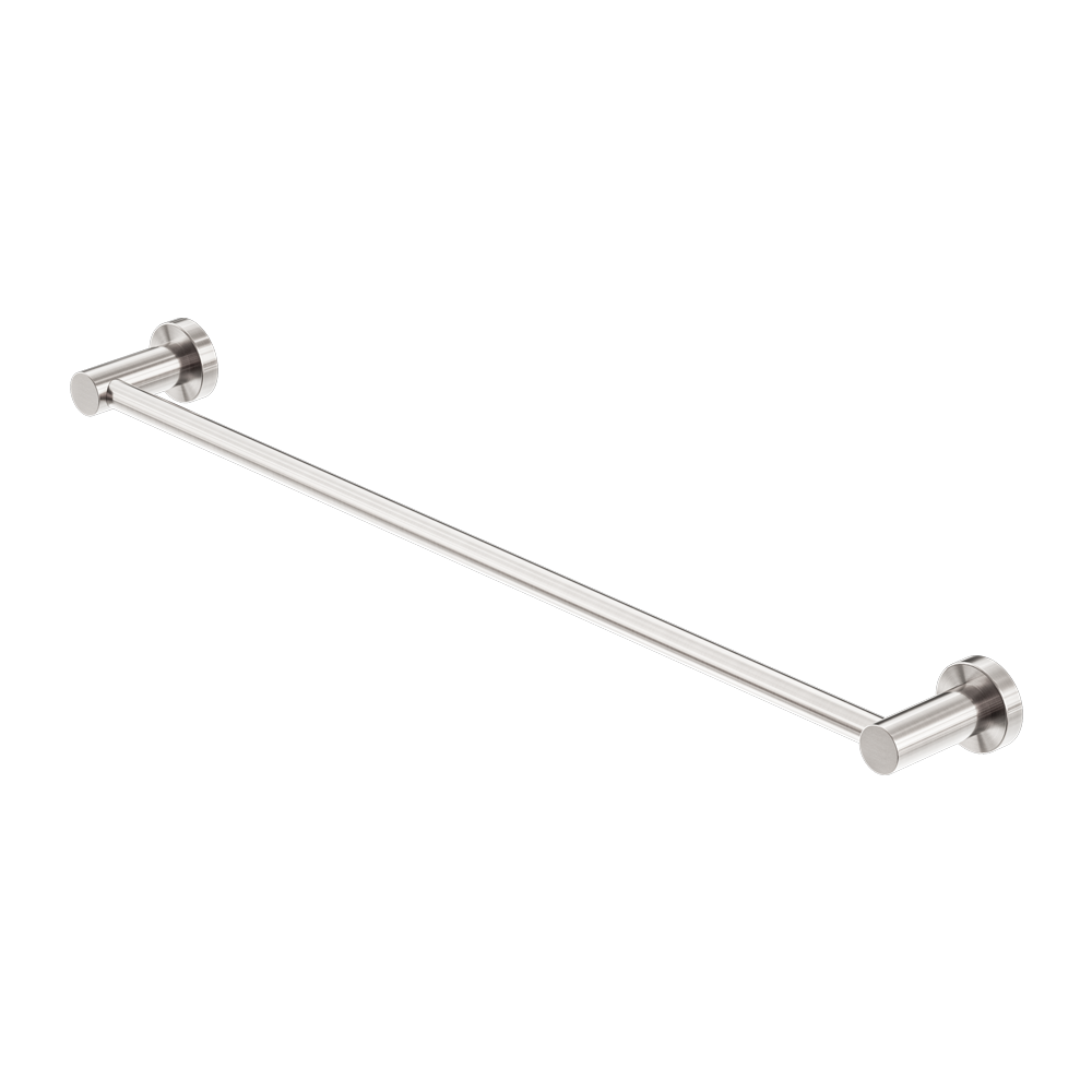 Nero Mecca Single Towel Rail 800mm - Brushed Nickel - NR1930BN