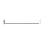 Nero Mecca Single Towel Rail 600mm - Brushed Nickel - NR1924BN