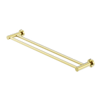 Nero Mecca Double Towel Rail 600mm - Brushed Gold - NR1924dBG