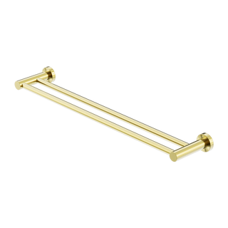 Nero Mecca Double Towel Rail 600mm - Brushed Gold - NR1924dBG
