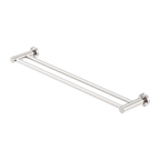 Nero Mecca Double Towel Rail 800mm - Brushed Nickel - NR1930dBN