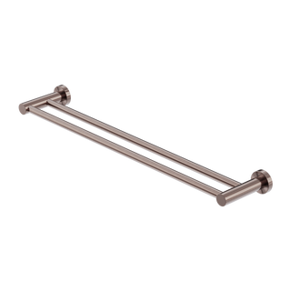 Nero Mecca Double Towel Rail 800mm - Brushed Bronze - NR1930dBZ