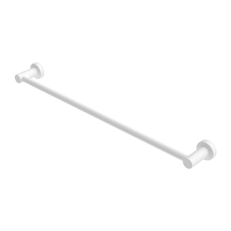 Nero Mecca Single Towel Rail 600mm - Matte White