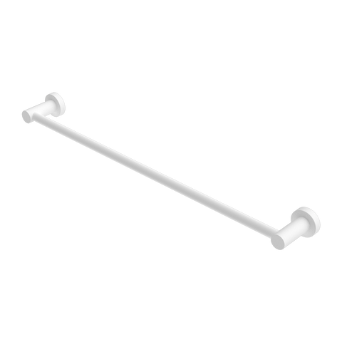 Nero Mecca Single Towel Rail 600mm - Matte White