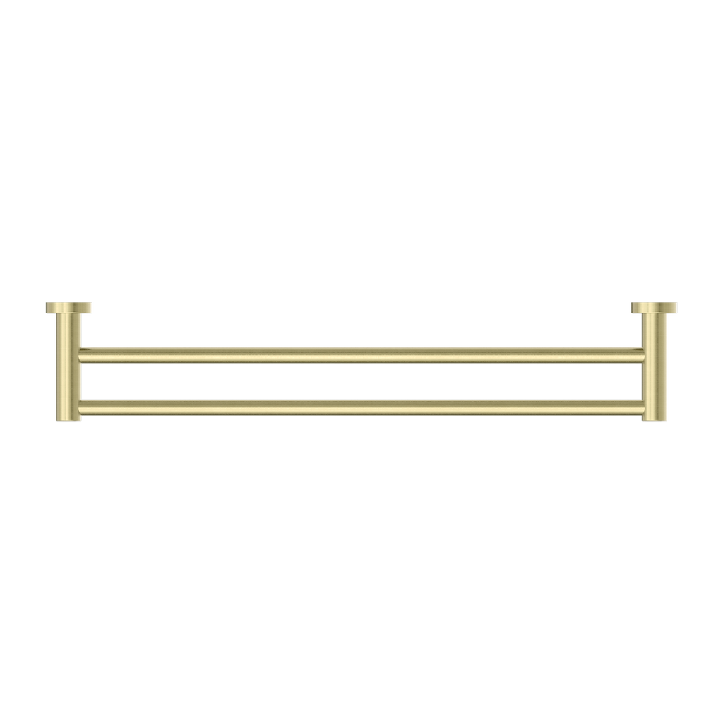 Nero Mecca Double Towel Rail 600mm - Brushed Gold - NR1924dBG