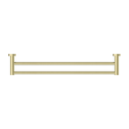 Nero Mecca Double Towel Rail 600mm - Brushed Gold - NR1924dBG
