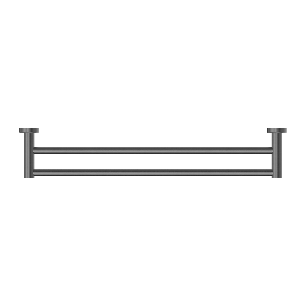 Nero Mecca Double Towel Rail 800mm - Gun Metal - NR1930dGM