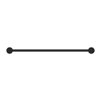 Nero Mecca Double Towel Rail 800mm - Matte Black - NR1930dMB