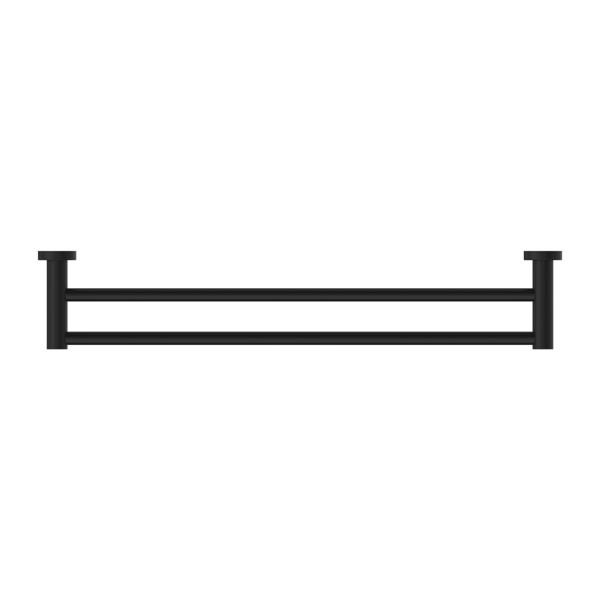 Nero Mecca Double Towel Rail 600mm - Matte Black - NR1924dMB