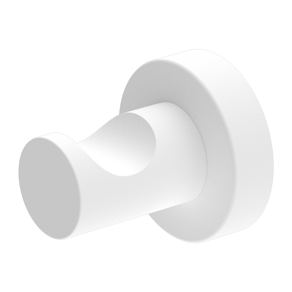 Nero Mecca Robe Hook - Matte White - NR1982MW