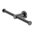 Nero Mecca Double Toilet Roll Holder - Gun Metal - NR1986DGM