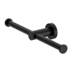 Nero Mecca Double Toilet Roll Holder - Matte Black - NR1986DMB