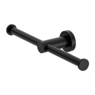 Nero Mecca Double Toilet Roll Holder - Matte Black - NR1986DMB