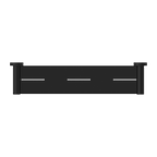 Nero Mecca Metal Shower Shelf - Matte Black - NR1987aMB