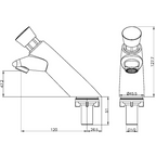 Nero Timeflow SS316 Push Button Pillar Tap - LF Chrome - NR202302CH