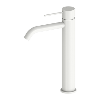 Nero Mecca Tall Basin Mixer - Matte White - NR221901aMW