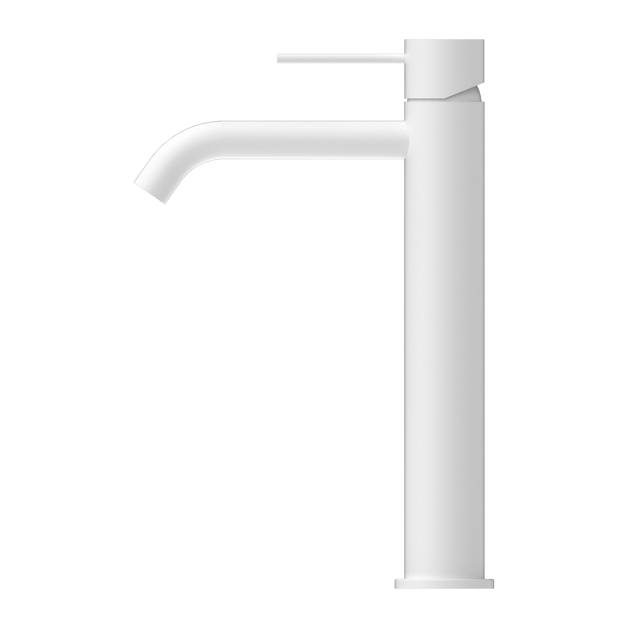 Nero Mecca Tall Basin Mixer - Matte White - NR221901aMW