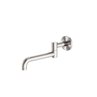 Nero Mecca Wall Mounted Swivel Basin/Bath Spout Only 225mm - Brushed Nickel - NR221903gBN
