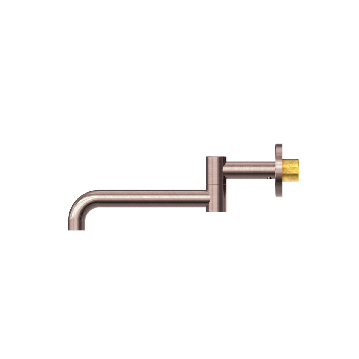 Nero Mecca Wall Mounted Swivel Basin/Bath Spout Only 225mm - Brushed Bronze - NR221903gBZ