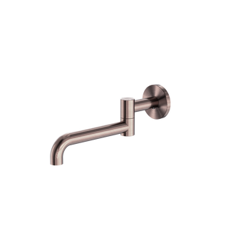 Nero Mecca Wall Mounted Swivel Basin/Bath Spout Only 225mm - Brushed Bronze - NR221903gBZ