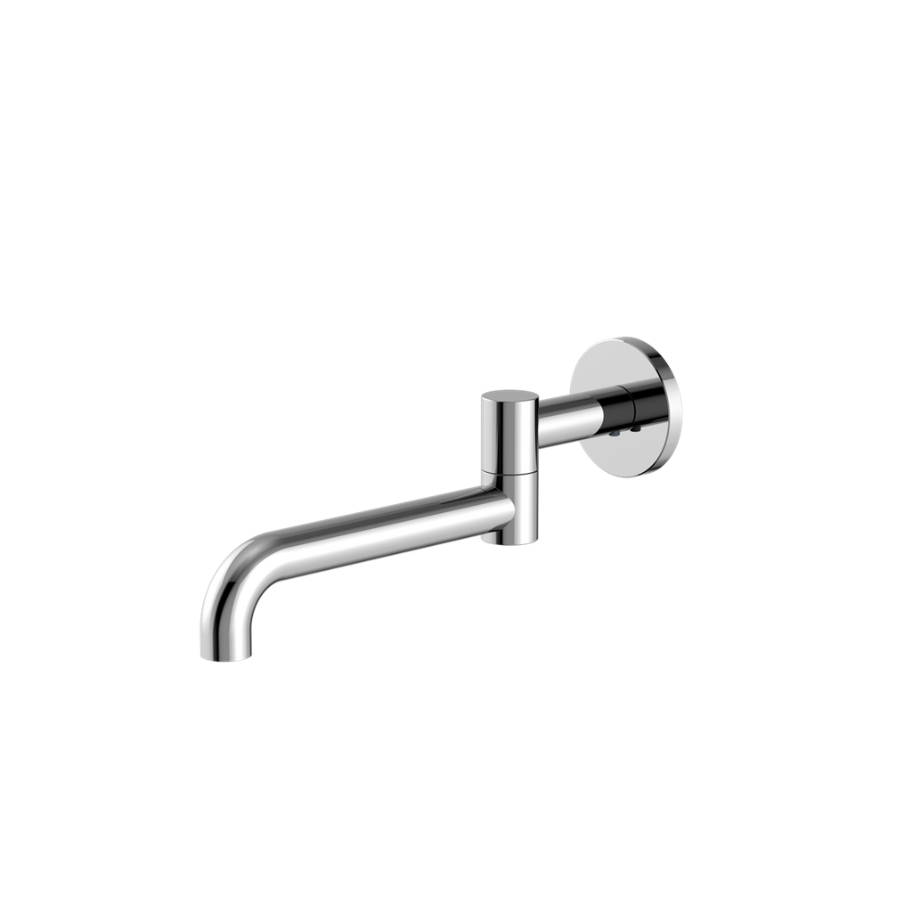 Nero Mecca Wall Mounted Swivel Basin/Bath Spout Only 225mm - Chrome - NR221903gCH