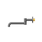 Nero Mecca Wall Mounted Swivel Basin/Bath Spout Only 225mm - Gun Metal - NR221903gGM