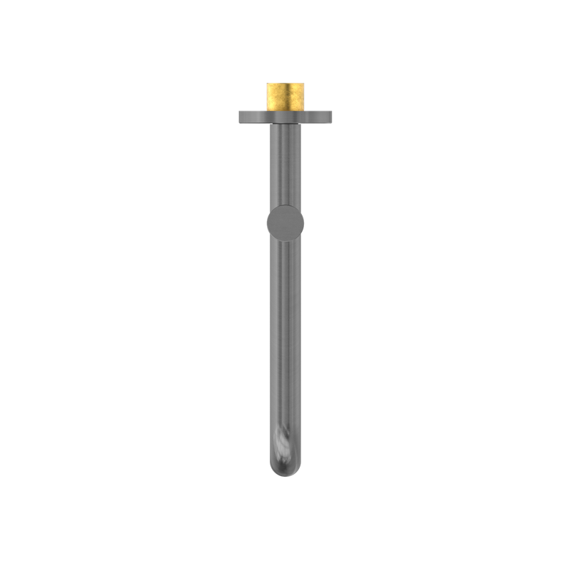Nero Mecca Wall Mounted Swivel Basin/Bath Spout Only 225mm - Gun Metal
