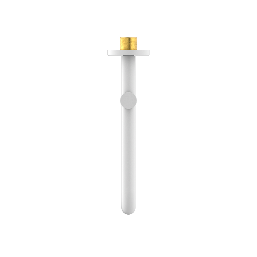 Nero Mecca Wall Mounted Swivel Basin/Bath Spout Only 225mm - Matte White - NR221903gMW