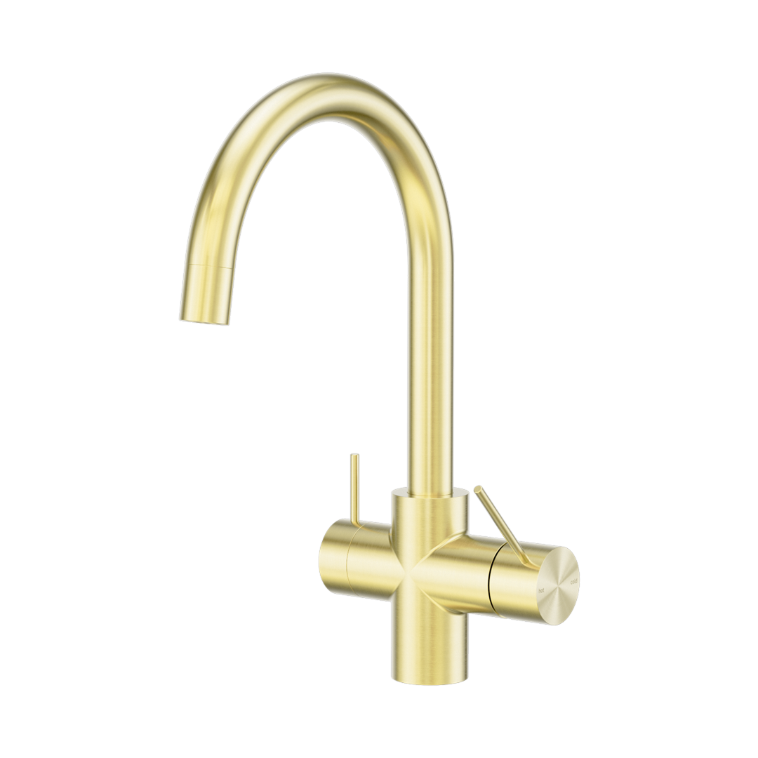 Nero Mecca 3-Way Filtered Mixer Tap - LF Brushed Gold - NR221907eBG