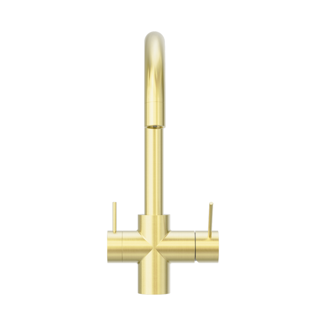 Nero Mecca 3-Way Filtered Mixer Tap - LF Brushed Gold - NR221907eBG