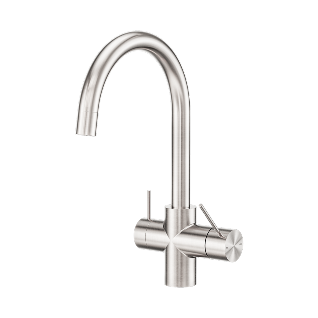 Nero Mecca 3-Way Filtered Mixer Tap - LF Brushed Nickel - NR221907eBN