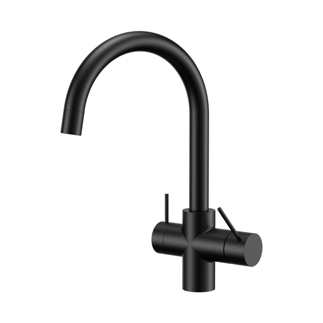 Nero Mecca 3-Way Filtered Mixer Tap - LF Matte Black - NR221907eMB